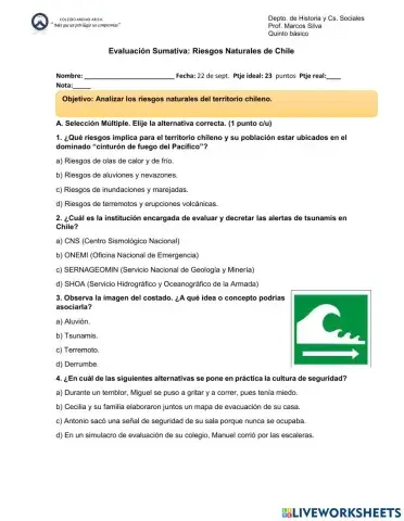 Riesgos naturales en Chile