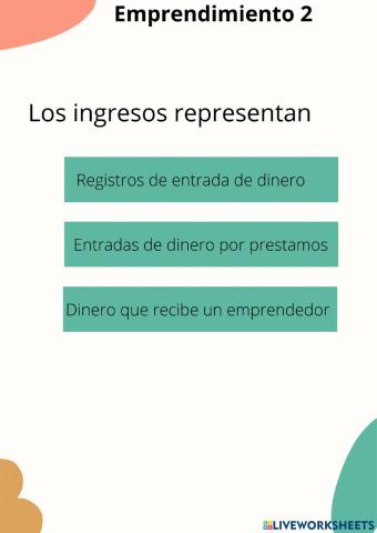 Ingresos y egresos