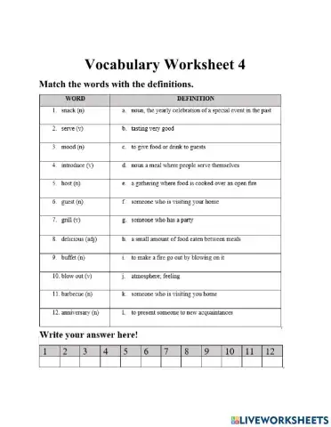 Test 4 about celebration