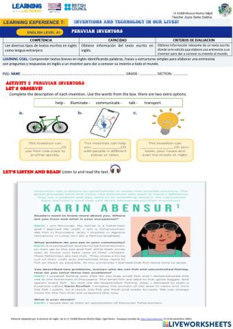 Inventions and technology in our lives