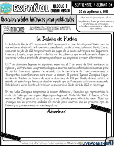 Adeverbios en los relatos historicos