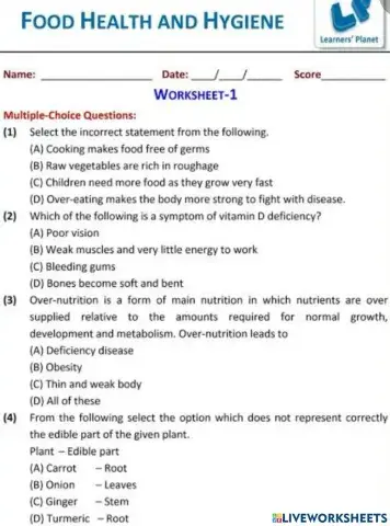 Food Health And Hygiene