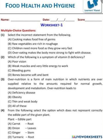 Food Health And Hygiene