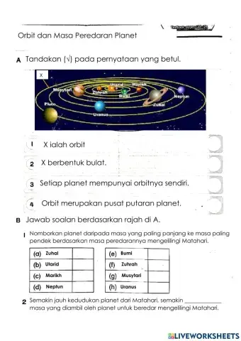 Orbit dan Masa Peredaran Planet