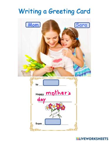 Writing a Greeting Card 1 (elementary)