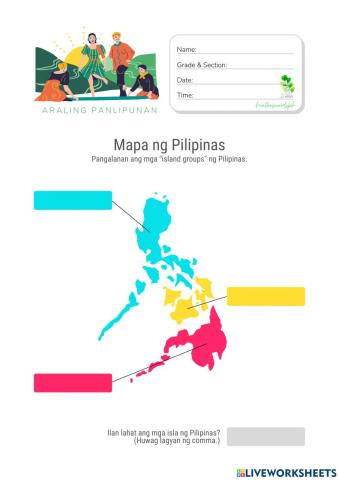 Mapa ng Pilipinas - HuntersWoodsPH.com Worksheet