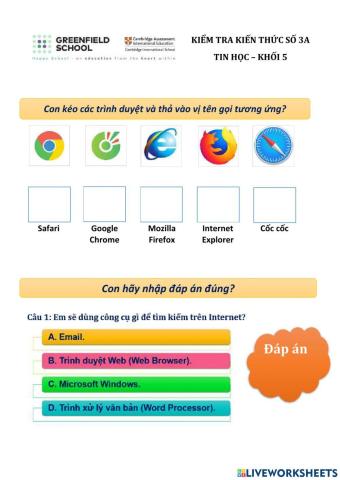 Tin học - Khối 5