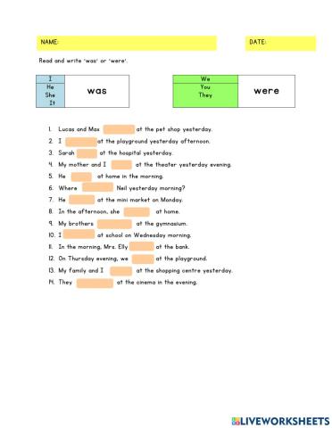 Module 8: Where were you yesterday?