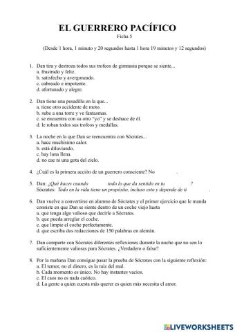 El guerrero pacífico 6