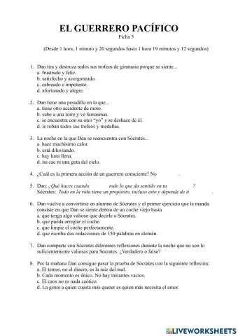 El guerrero pacífico 5