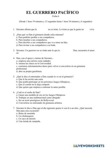 El guerrero pacífico 6