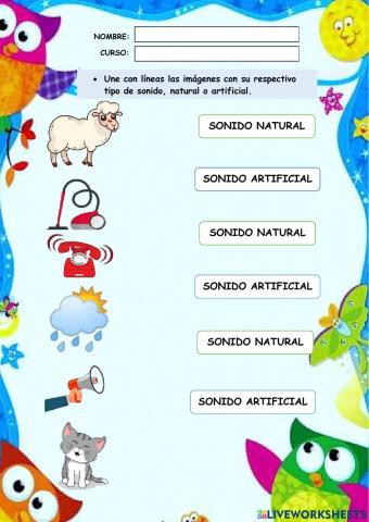 Sonidos naturales y artificiales