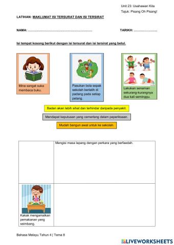 Isi Tersurat dan Isi Tersirat