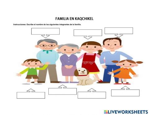 Familia en kaqchikel