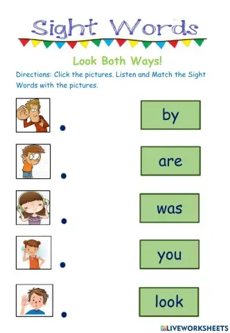 Sight Words Look Both Ways
