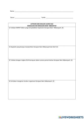 Sejarah kerajaan bani abbasiyah