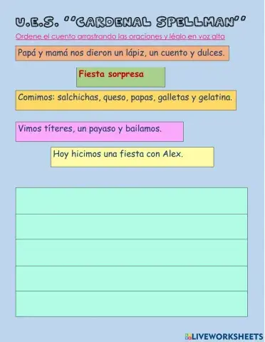 Cuento - Fiesta Alex