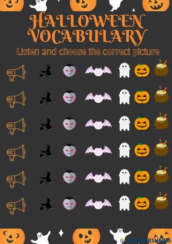 Halloween - Basic Vocabulary