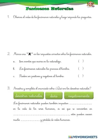 FENÓMENOS NATURALES