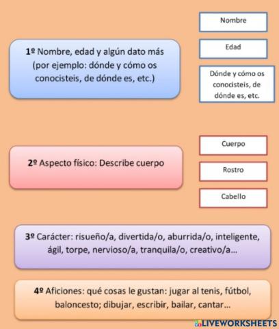 Aprendemos a describir