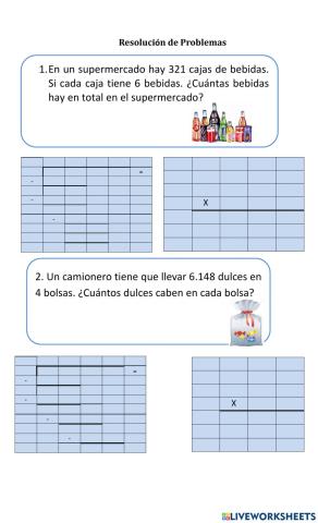 Multiplicación y división