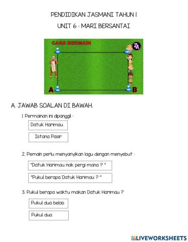 Pj tahun 1 - mari bersantai