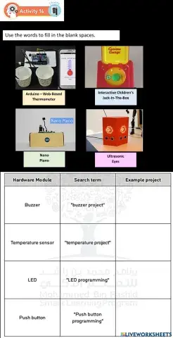 Activity 14: Programming Projects