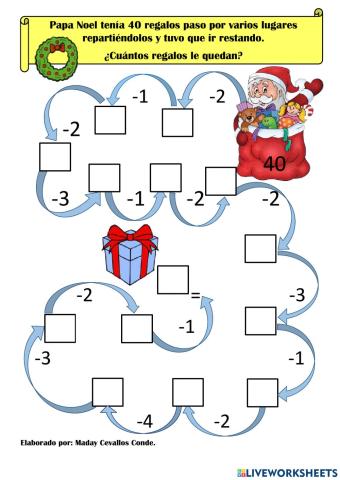 Problema Matemático de resta