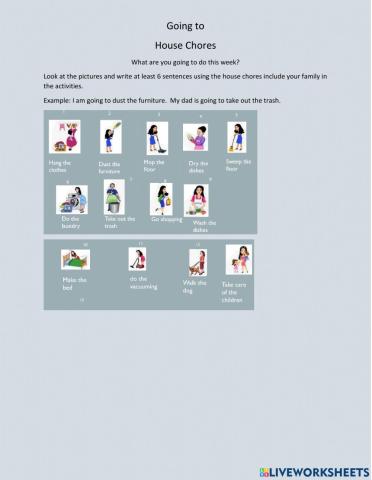 Going to speaking and writing chores