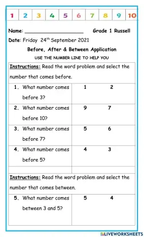 Before, After & Between Application