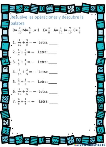 010-Operaciones y descubre la palabra