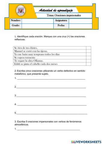 Actividad de aprendizaje