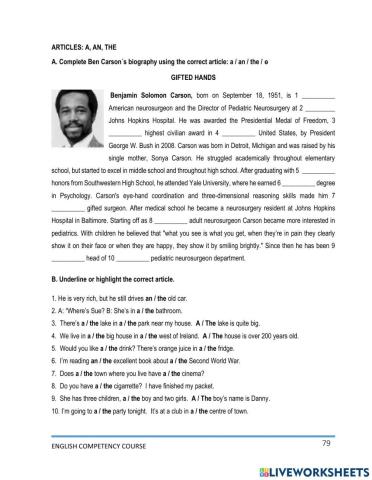 Articles an- a - the- o