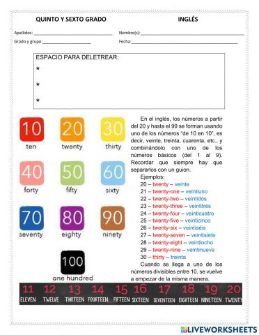 Ejercicio 5to & 6to grado - 09-27