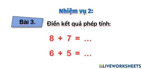 NV2 - Toán - Tiết 3 - Tuần 4
