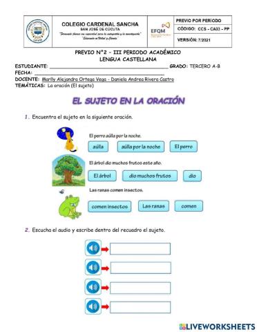 La oración