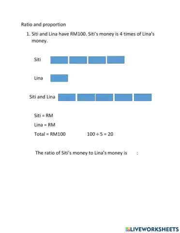 Ratio and proportion