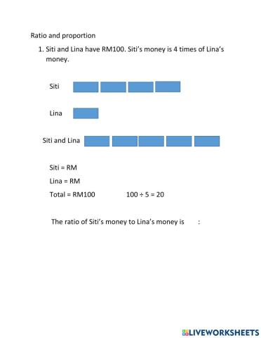 Ratio and proportion