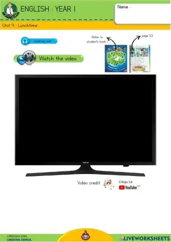 English Y1 - Lunchtime 12