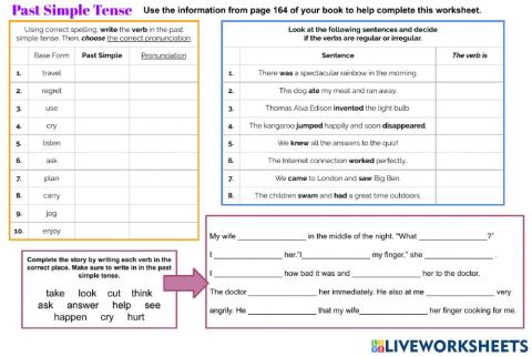 Past Simple Worksheet