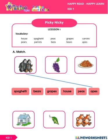 Picky Nicky lesson 1