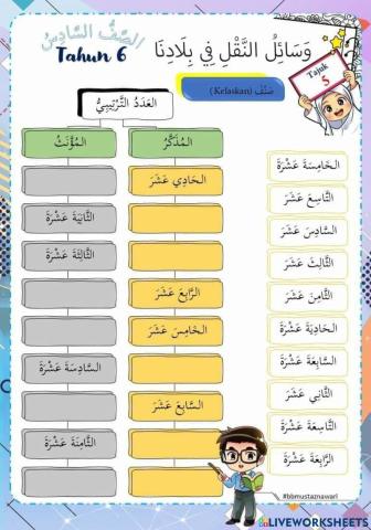 Bahasa Arab Tahun 6 (T5) - وَسَائِلُ النَّقْلِ في بِلادِنَا