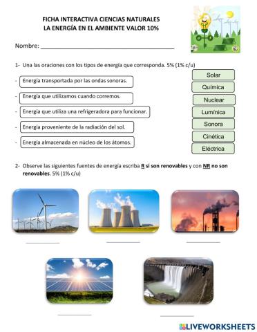 La energía en el ambiente