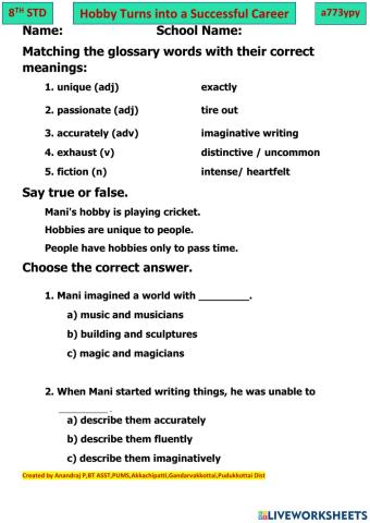 Hobby Turns into a Successful Career