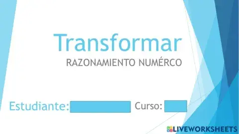 Razonamiento numérico