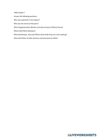 Chapter 7 1984