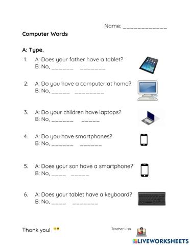 Computers: don't-doesn't