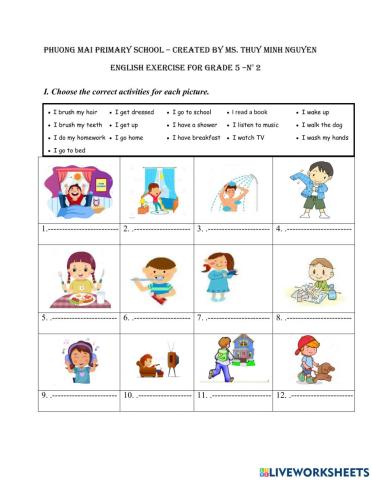 Unit 2 - lesson 1 - grade 5