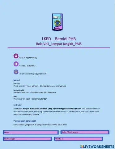 LKPD 3 Materi PJOK XII