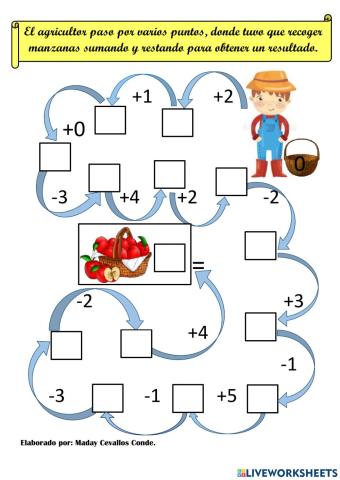 Operaciones de Sumas y Restas Combinadas